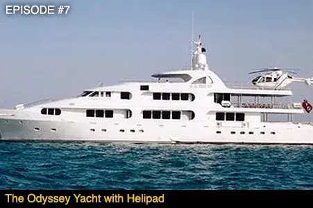 The Odyssey Yacht with Helipad